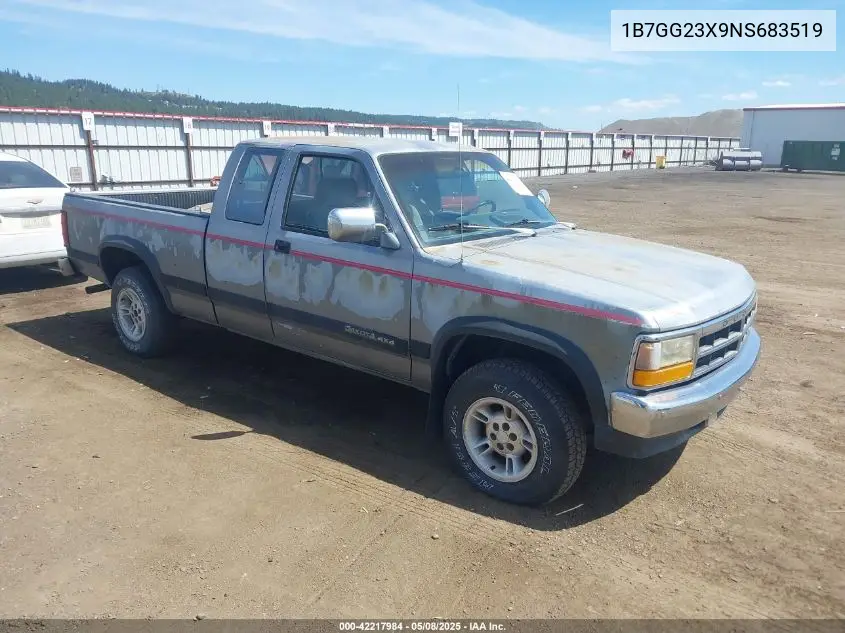 1992 Dodge Dakota VIN: 1B7GG23X9NS683519 Lot: 42217984