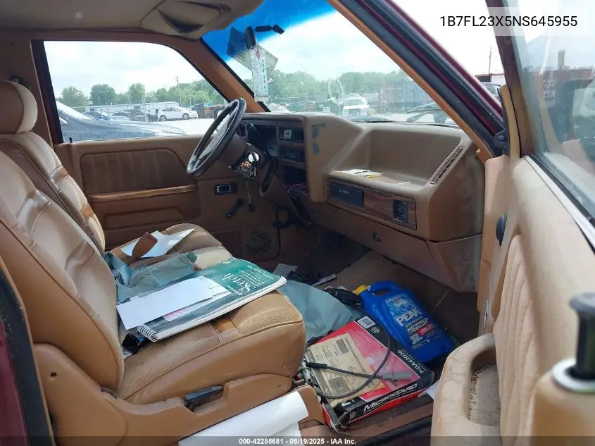 1992 Dodge Dakota VIN: 1B7FL23X5NS645955 Lot: 42285681