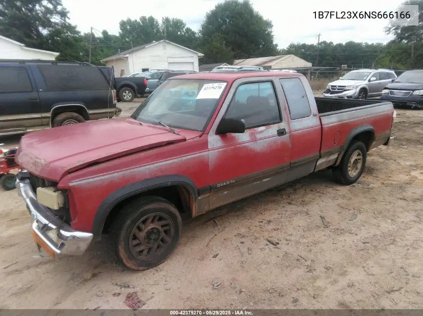 1992 Dodge Dakota VIN: 1B7FL23X6NS666166 Lot: 42379270