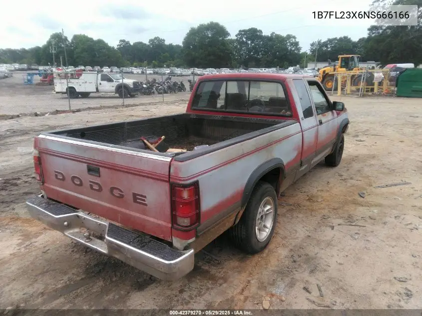 1992 Dodge Dakota VIN: 1B7FL23X6NS666166 Lot: 42379270