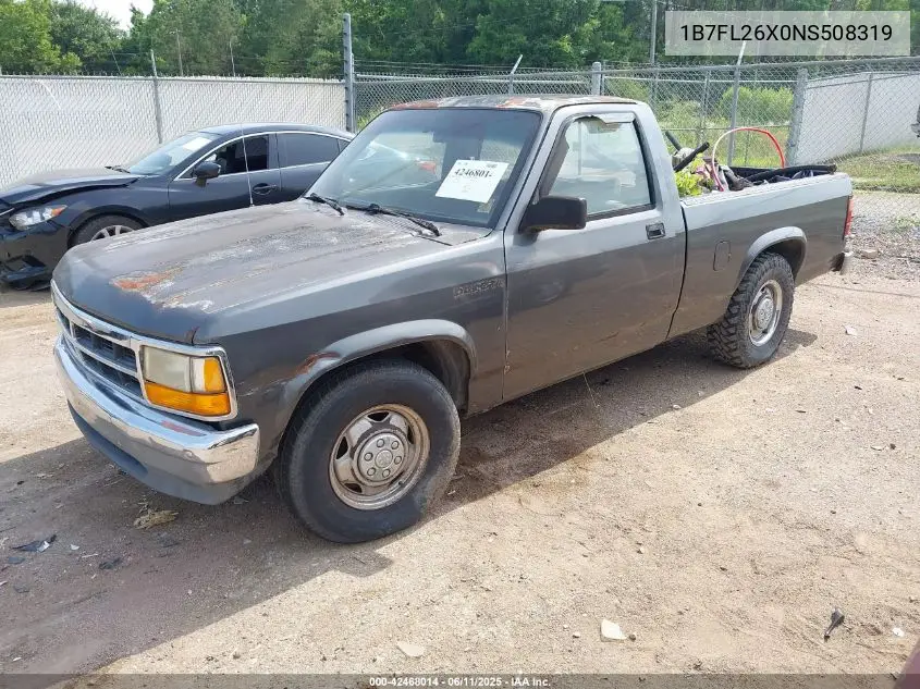 1992 Dodge Dakota VIN: 1B7FL26X0NS508319 Lot: 42468014
