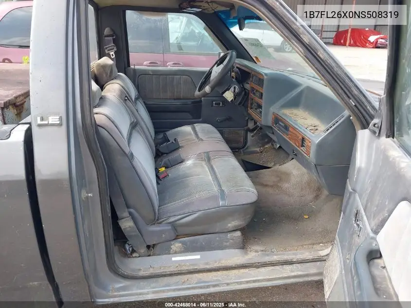 1992 Dodge Dakota VIN: 1B7FL26X0NS508319 Lot: 42468014