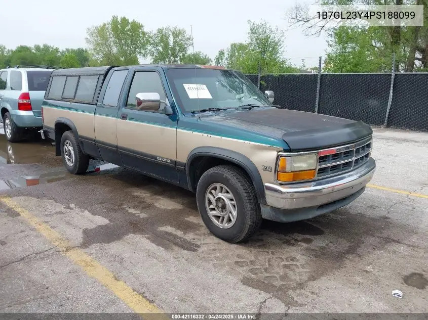 1993 Dodge Dakota VIN: 1B7GL23Y4PS188099 Lot: 42116332