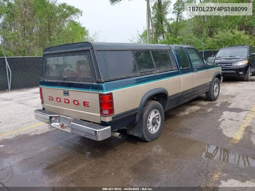 1993 Dodge Dakota VIN: 1B7GL23Y4PS188099 Lot: 42116332