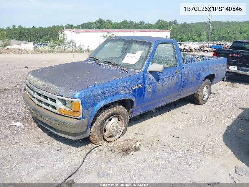 1993 Dodge Dakota VIN: 1B7GL26X1PS140546 Lot: 42142391