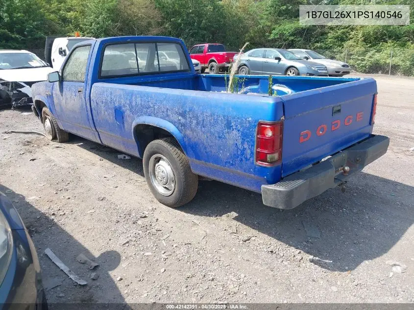 1993 Dodge Dakota VIN: 1B7GL26X1PS140546 Lot: 42142391