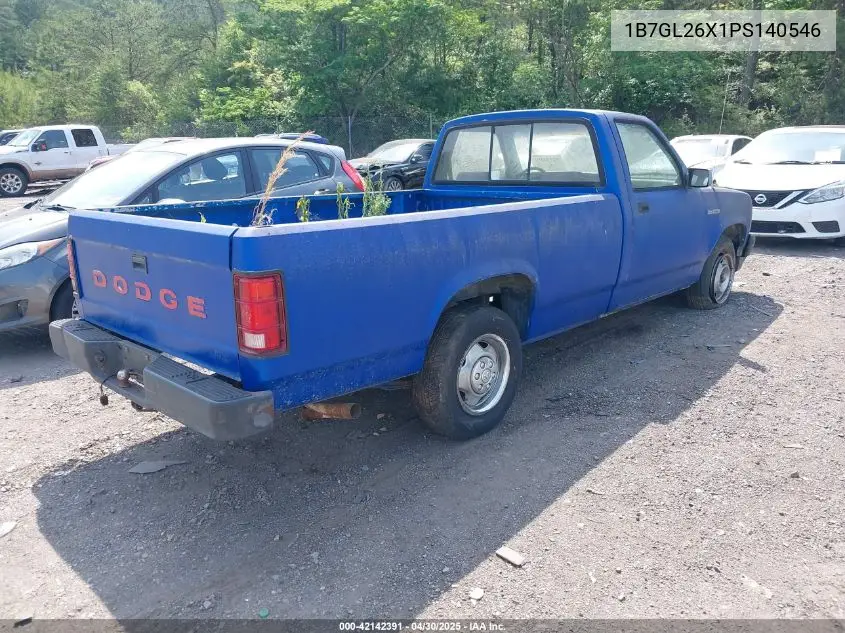 1993 Dodge Dakota VIN: 1B7GL26X1PS140546 Lot: 42142391