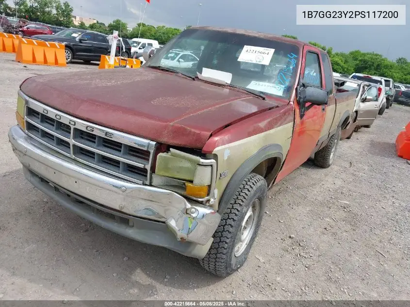 1993 Dodge Dakota VIN: 1B7GG23Y2PS117200 Lot: 42215664