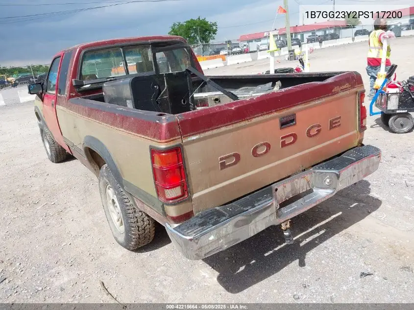 1993 Dodge Dakota VIN: 1B7GG23Y2PS117200 Lot: 42215664