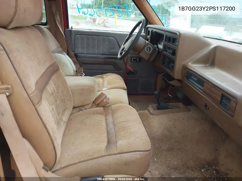 1993 Dodge Dakota VIN: 1B7GG23Y2PS117200 Lot: 42215664