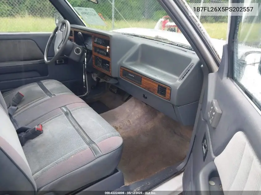 1993 Dodge Dakota VIN: 1B7FL26X5PS202557 Lot: 42224806