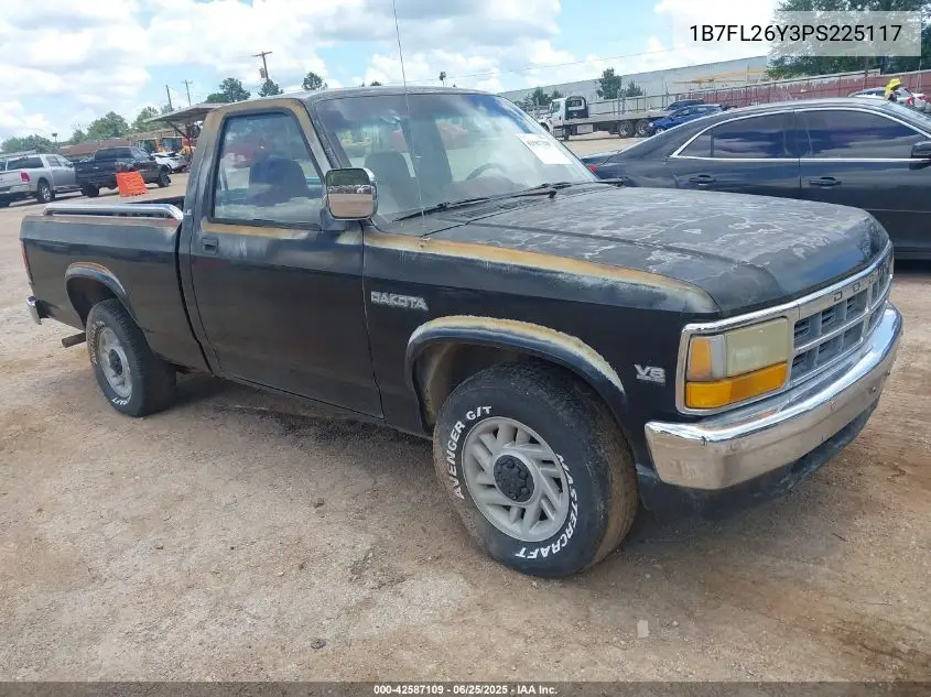 1993 Dodge Dakota VIN: 1B7FL26Y3PS225117 Lot: 42587109
