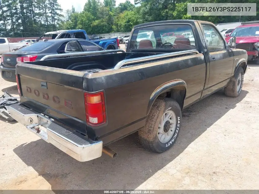 1993 Dodge Dakota VIN: 1B7FL26Y3PS225117 Lot: 42587109