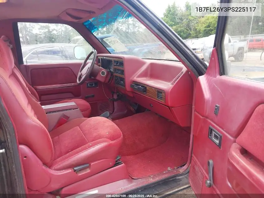 1993 Dodge Dakota VIN: 1B7FL26Y3PS225117 Lot: 42587109