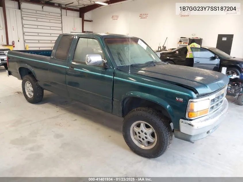 1995 Dodge Dakota VIN: 1B7GG23Y7SS187204 Lot: 41401934