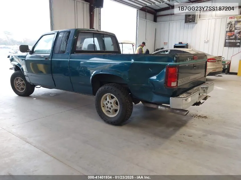 1995 Dodge Dakota VIN: 1B7GG23Y7SS187204 Lot: 41401934