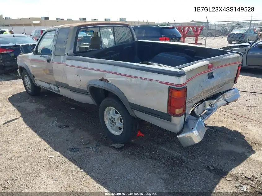 1995 Dodge Dakota VIN: 1B7GL23X4SS149528 Lot: 42049475