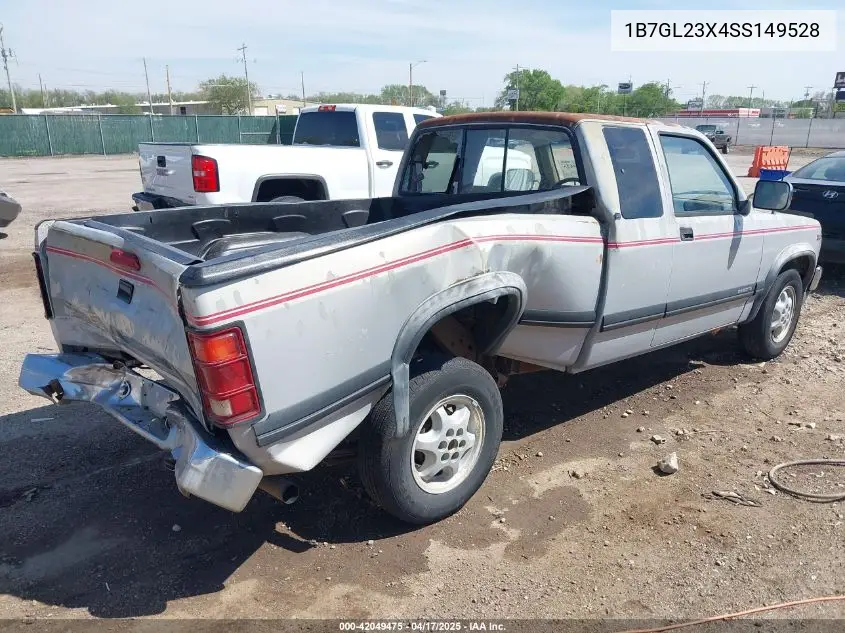 1995 Dodge Dakota VIN: 1B7GL23X4SS149528 Lot: 42049475