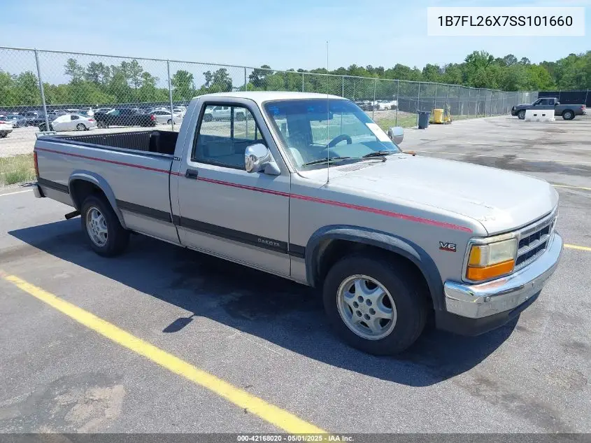 1995 Dodge Dakota VIN: 1B7FL26X7SS101660 Lot: 42168020