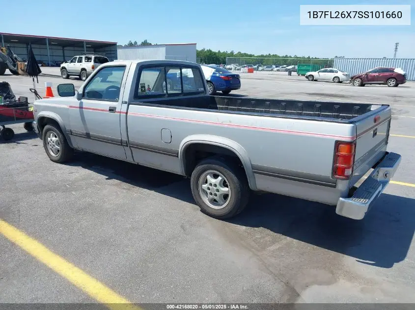 1995 Dodge Dakota VIN: 1B7FL26X7SS101660 Lot: 42168020
