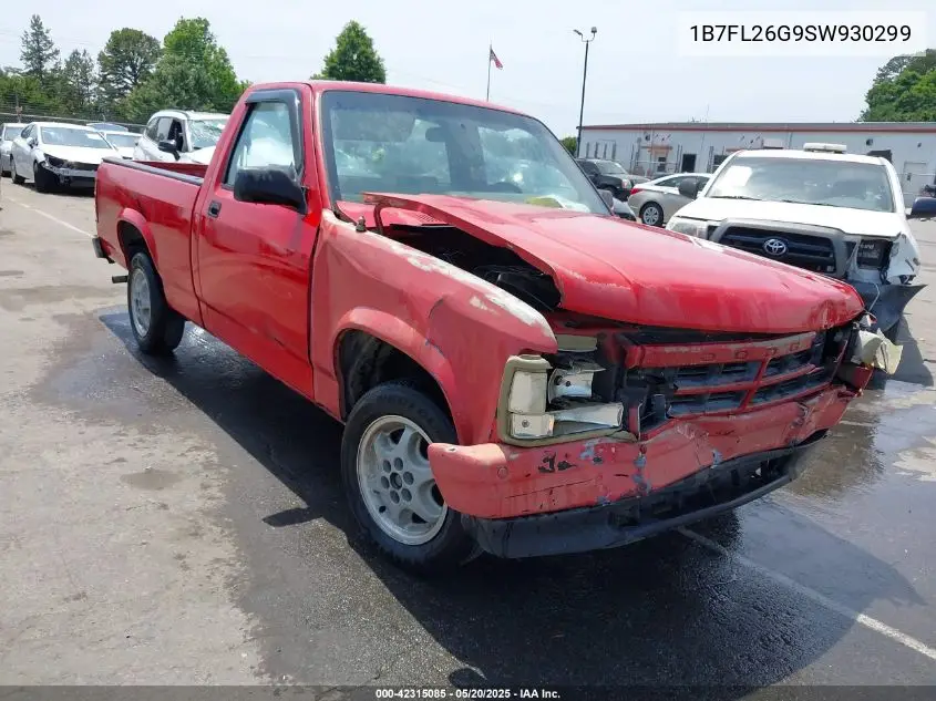 1995 Dodge Dakota VIN: 1B7FL26G9SW930299 Lot: 42315085