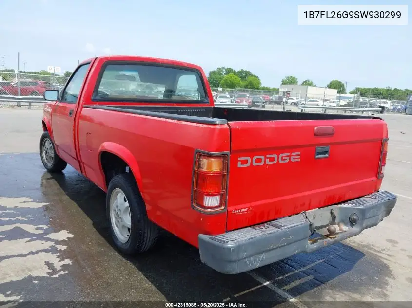 1995 Dodge Dakota VIN: 1B7FL26G9SW930299 Lot: 42315085