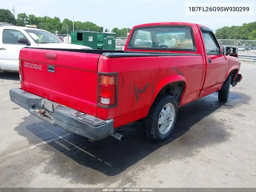 1995 Dodge Dakota VIN: 1B7FL26G9SW930299 Lot: 42315085