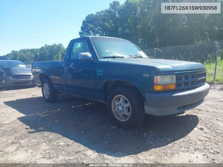 1995 Dodge Dakota VIN: 1B7FL26X1SW930958 Lot: 42517165