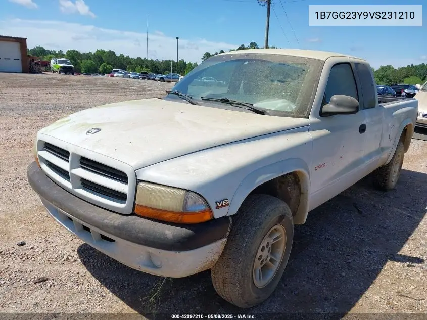 1997 Dodge Dakota Slt/Sport VIN: 1B7GG23Y9VS231210 Lot: 42097210