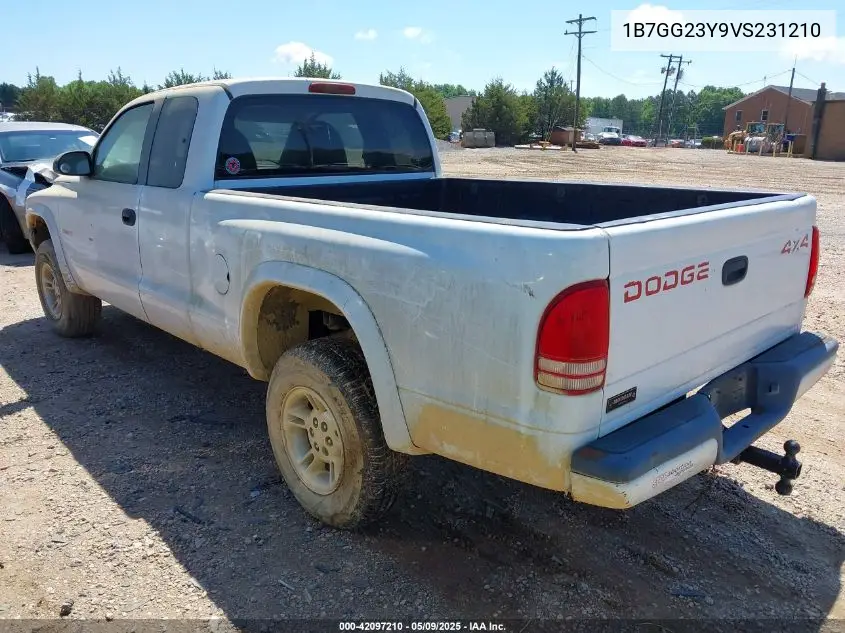 1997 Dodge Dakota Slt/Sport VIN: 1B7GG23Y9VS231210 Lot: 42097210