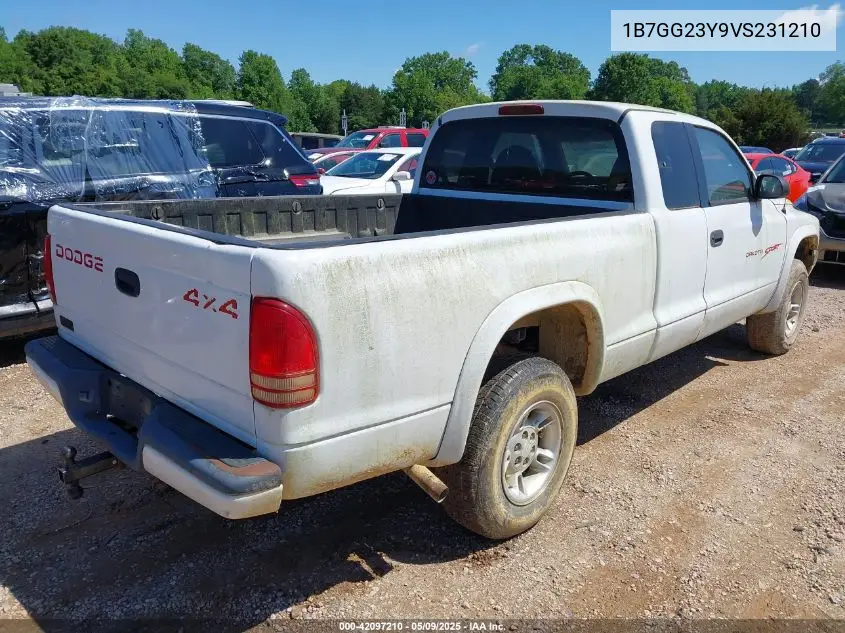 1997 Dodge Dakota Slt/Sport VIN: 1B7GG23Y9VS231210 Lot: 42097210