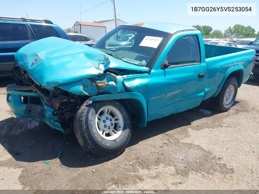 1997 Dodge Dakota Slt/Sport VIN: 1B7GG26Y5VS253054 Lot: 42215925