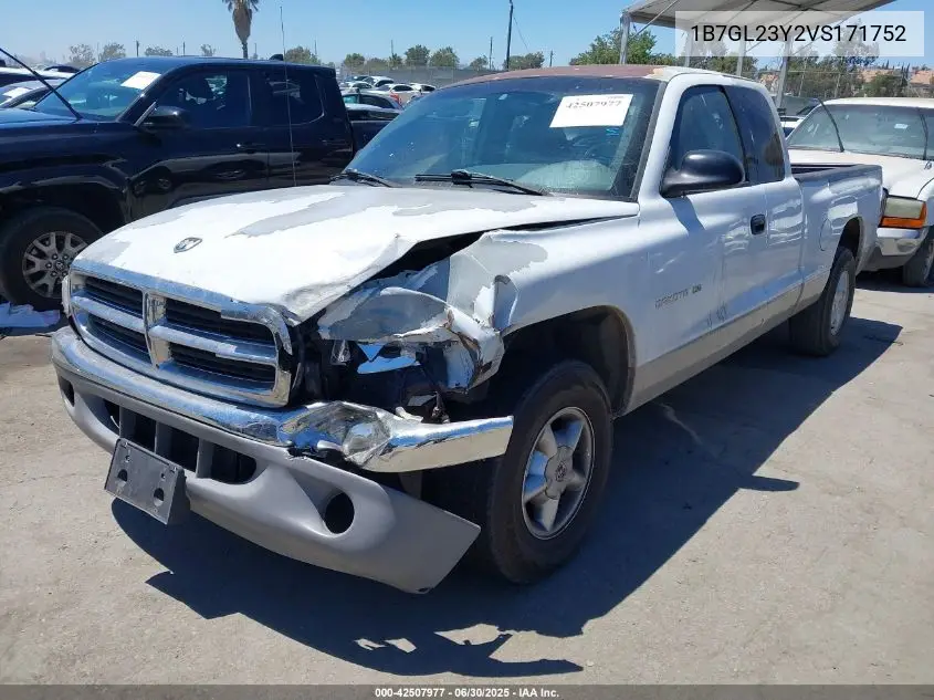 1997 Dodge Dakota Slt/Sport VIN: 1B7GL23Y2VS171752 Lot: 42507977