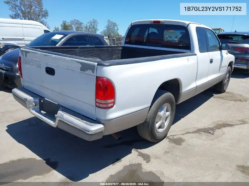 1997 Dodge Dakota Slt/Sport VIN: 1B7GL23Y2VS171752 Lot: 42507977