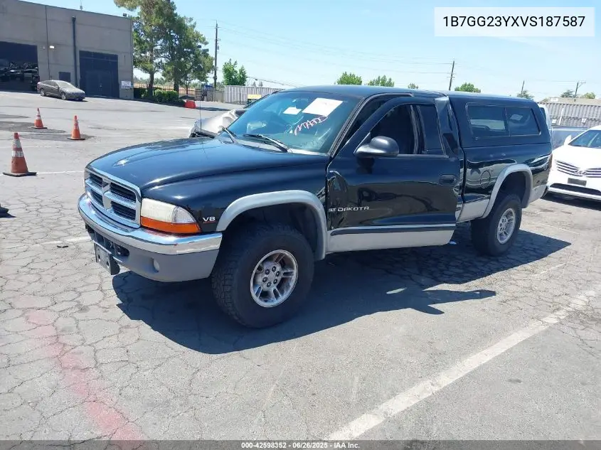 1997 Dodge Dakota Slt/Sport VIN: 1B7GG23YXVS187587 Lot: 42598352