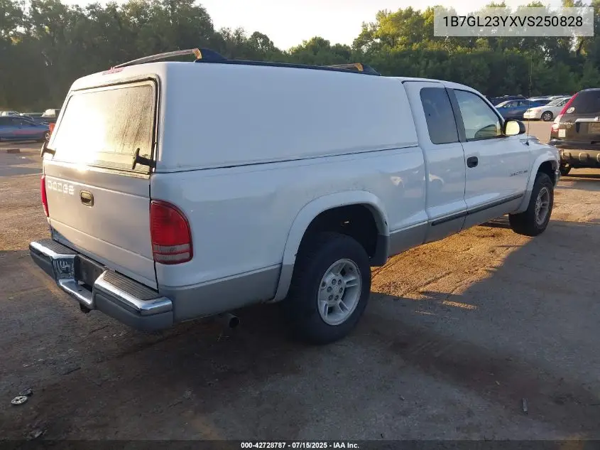 1997 Dodge Dakota Slt/Sport VIN: 1B7GL23YXVS250828 Lot: 42728787