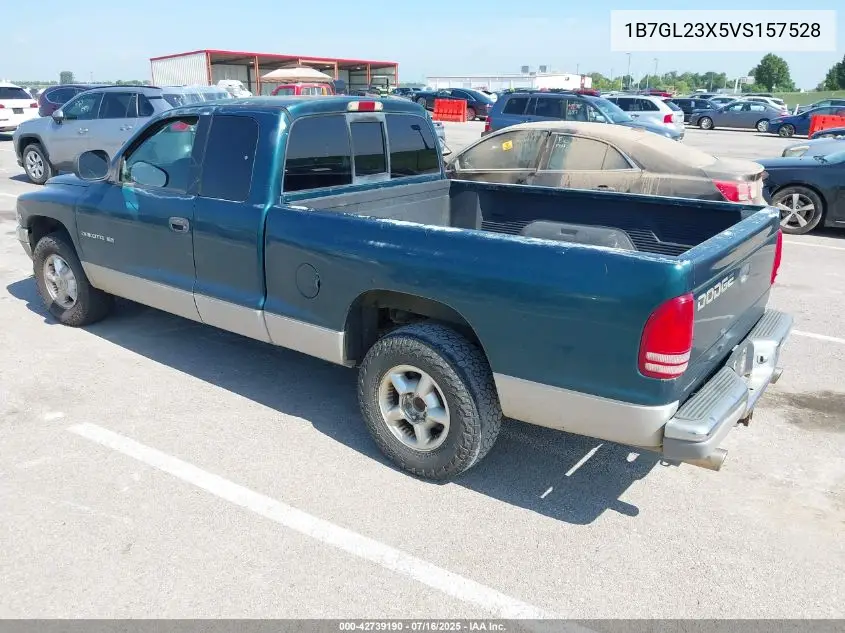 1997 Dodge Dakota Slt/Sport VIN: 1B7GL23X5VS157528 Lot: 42739190