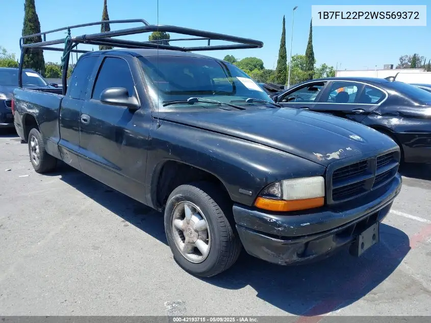 1998 Dodge Dakota Slt/Sport VIN: 1B7FL22P2WS569372 Lot: 42193715