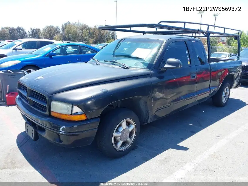1998 Dodge Dakota Slt/Sport VIN: 1B7FL22P2WS569372 Lot: 42193715