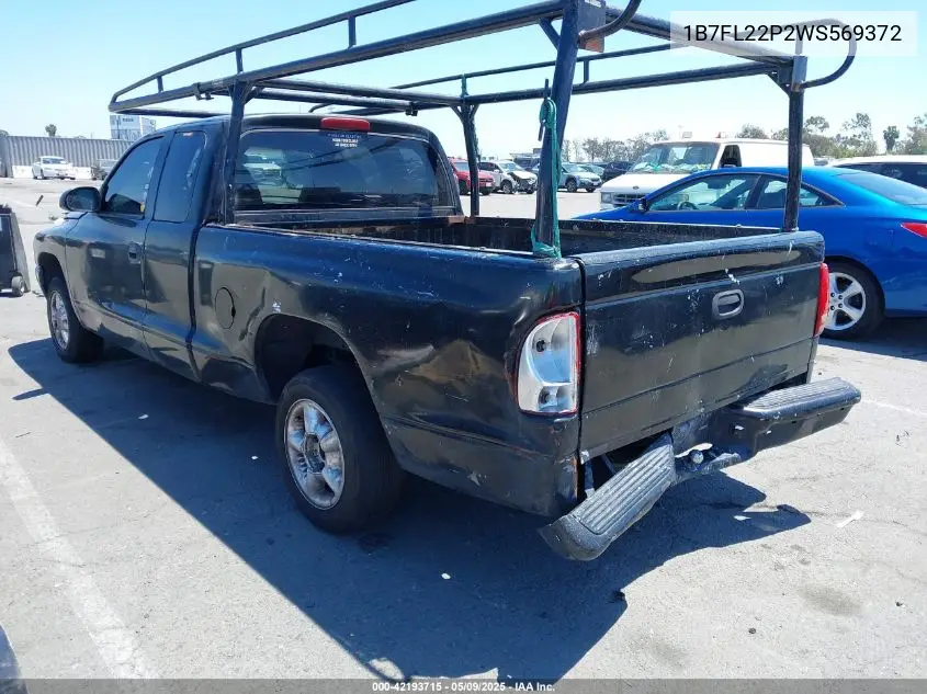 1998 Dodge Dakota Slt/Sport VIN: 1B7FL22P2WS569372 Lot: 42193715