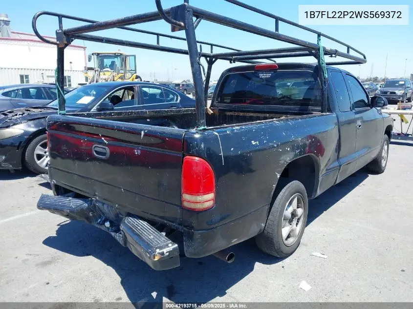 1998 Dodge Dakota Slt/Sport VIN: 1B7FL22P2WS569372 Lot: 42193715