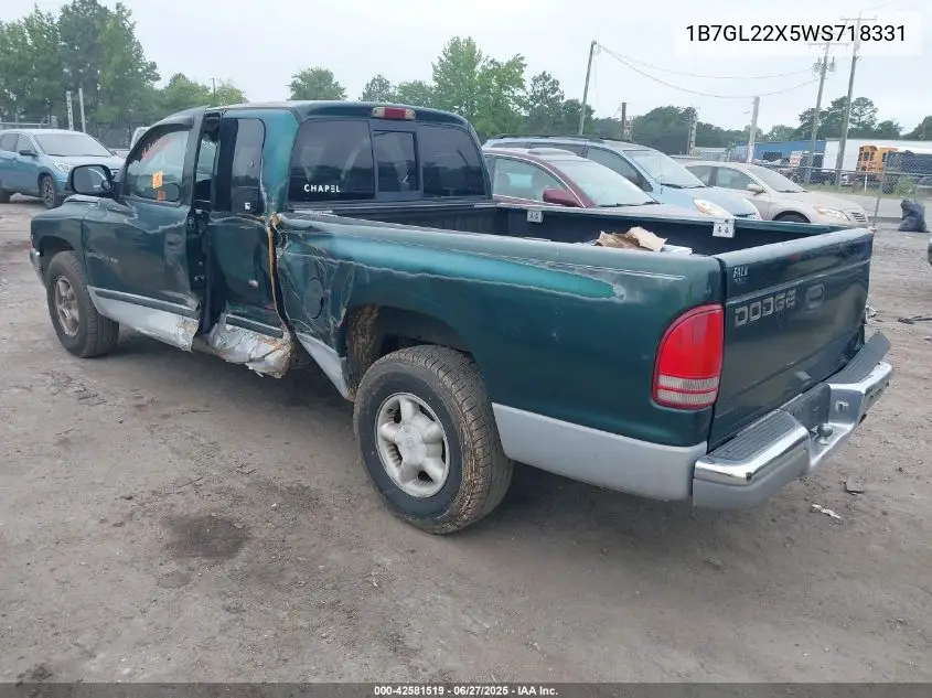 1998 Dodge Dakota Slt/Sport VIN: 1B7GL22X5WS718331 Lot: 42581519