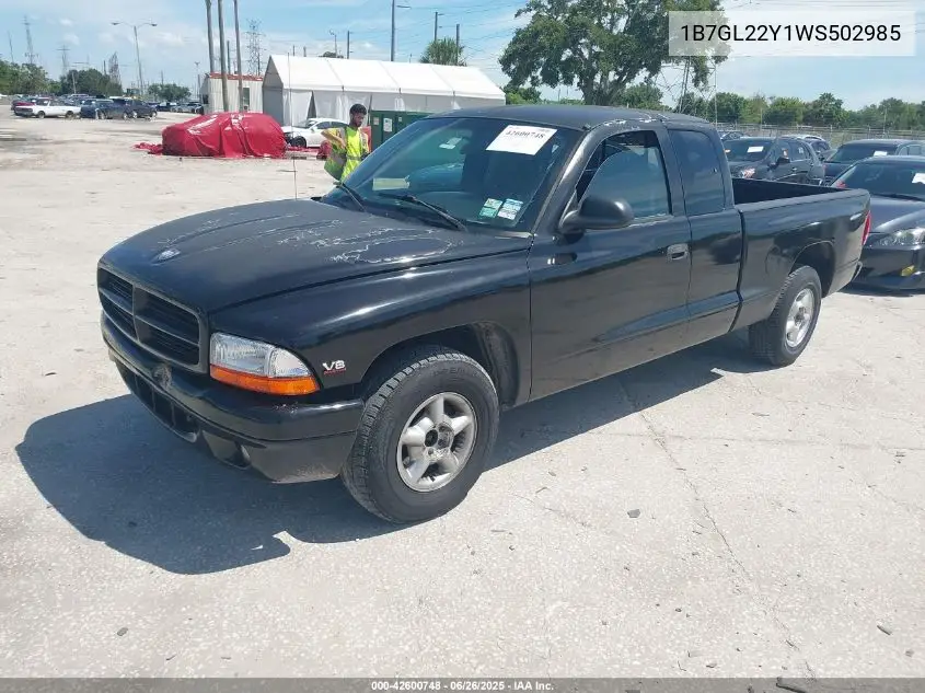 1998 Dodge Dakota Slt/Sport VIN: 1B7GL22Y1WS502985 Lot: 42600748