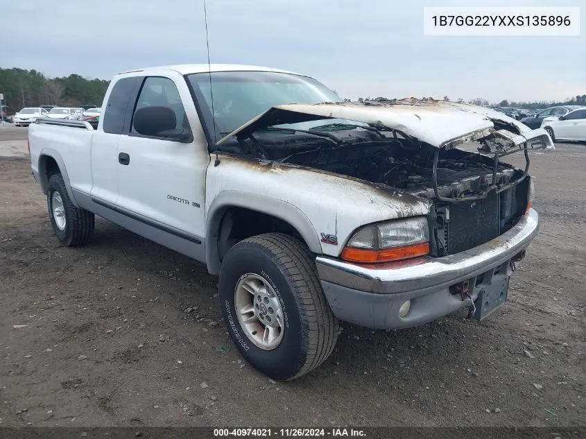 1999 Dodge Dakota Slt/Sport VIN: 1B7GG22YXXS135896 Lot: 40974021