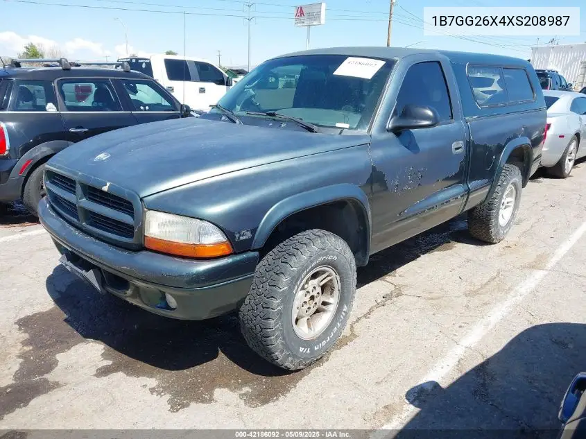 1999 Dodge Dakota Slt/Sport VIN: 1B7GG26X4XS208987 Lot: 42186092