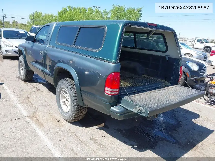 1999 Dodge Dakota Slt/Sport VIN: 1B7GG26X4XS208987 Lot: 42186092