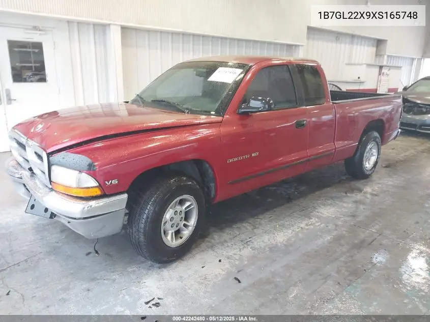 1999 Dodge Dakota Slt/Sport VIN: 1B7GL22X9XS165748 Lot: 42242480