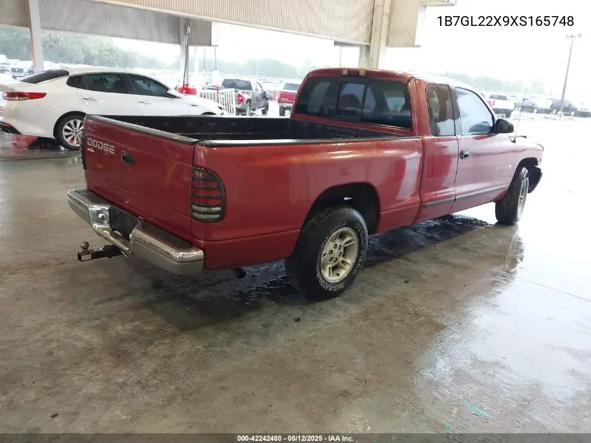 1999 Dodge Dakota Slt/Sport VIN: 1B7GL22X9XS165748 Lot: 42242480