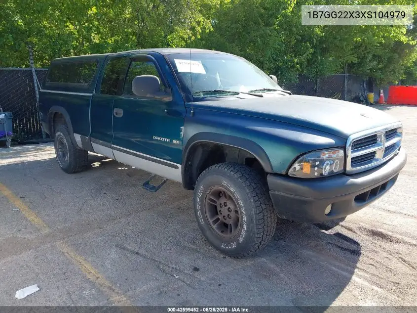 1999 Dodge Dakota Slt/Sport VIN: 1B7GG22X3XS104979 Lot: 42599452