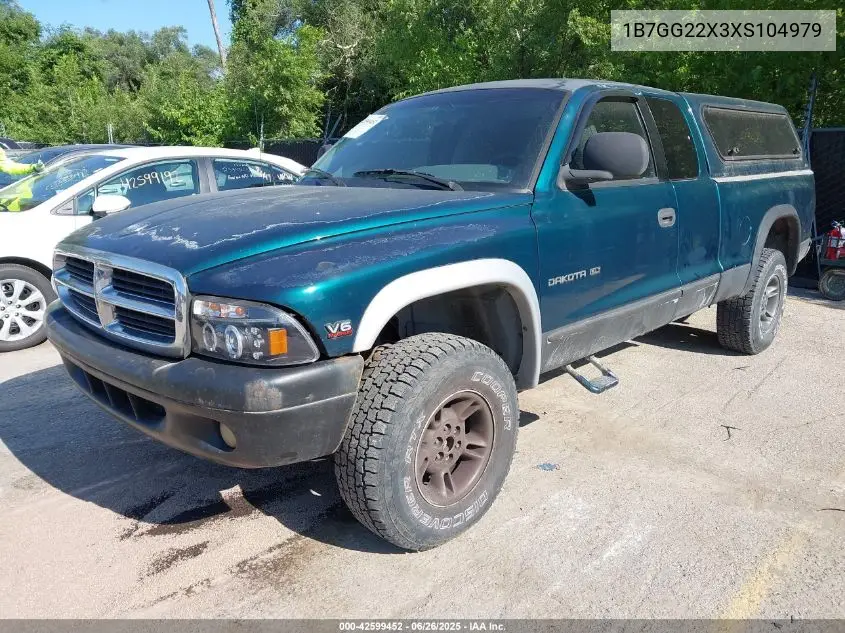 1999 Dodge Dakota Slt/Sport VIN: 1B7GG22X3XS104979 Lot: 42599452